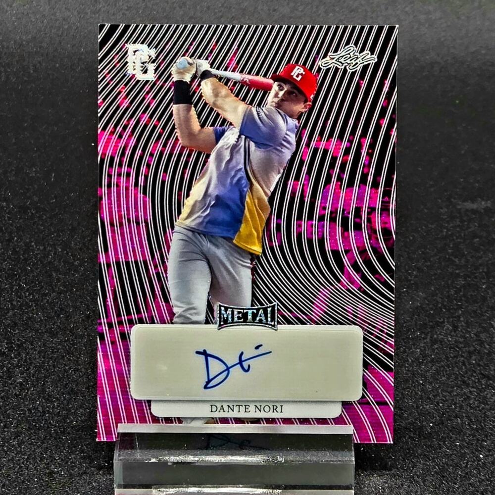 Dante Nori Auto 1/8 Leaf Metal, Philadelphia Phillies Top Prospect